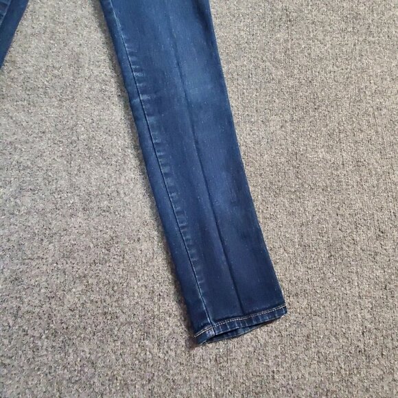 H&M Denim Jeans Womens Blue Skinny Low Waist Stretch Retro Size 27x32 - Picture 4 of 14